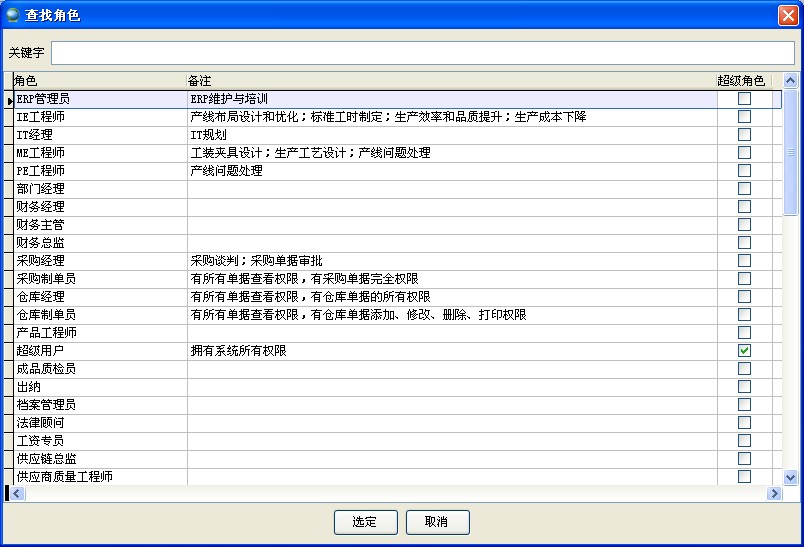 查找角色